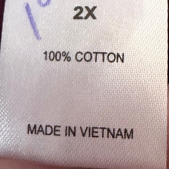 Vermont Country Store Burgundy Corduroy Shirt Dress Plus Size 2X NWOT modest - Picture 5 of 9